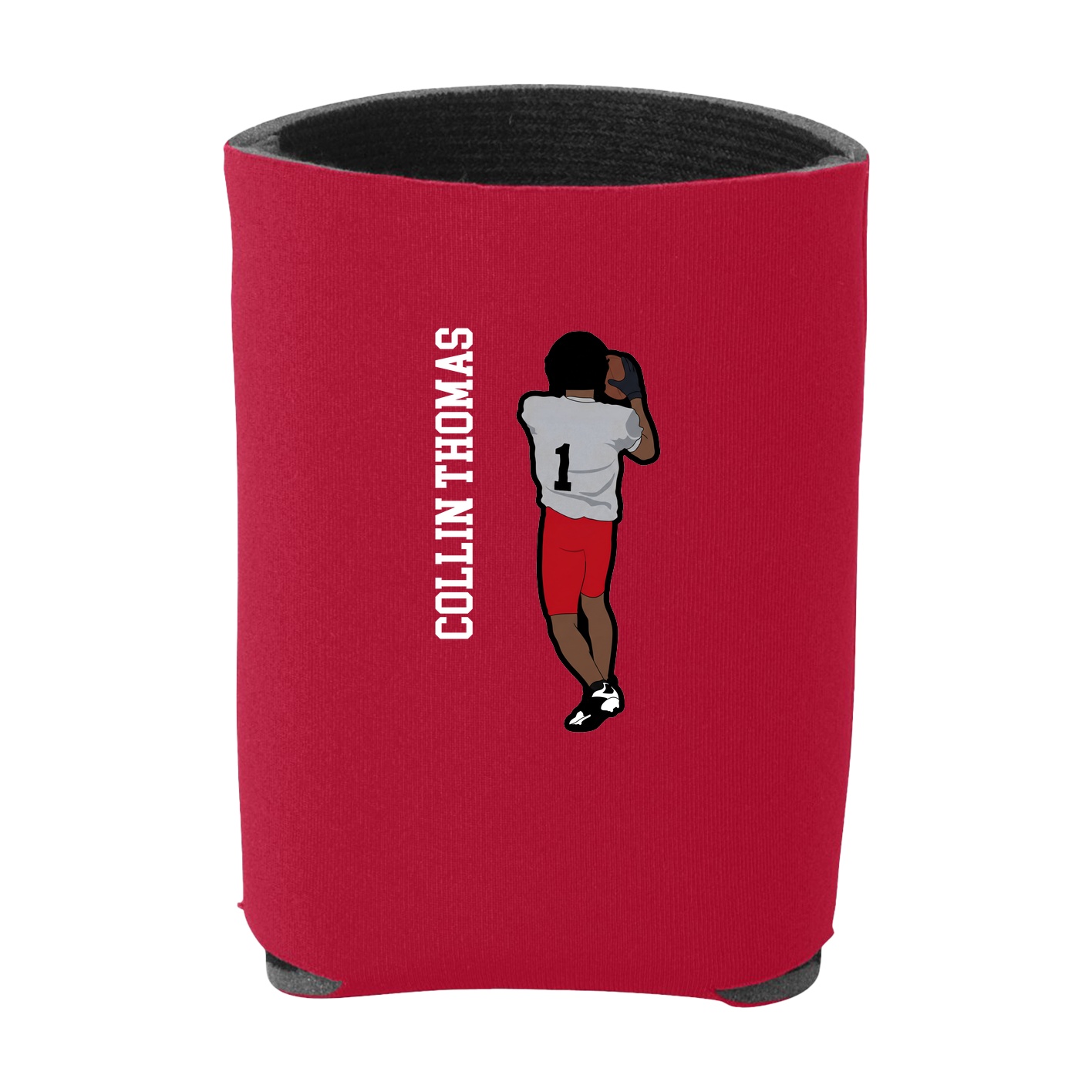 Can Holder — Name Vertical in Red