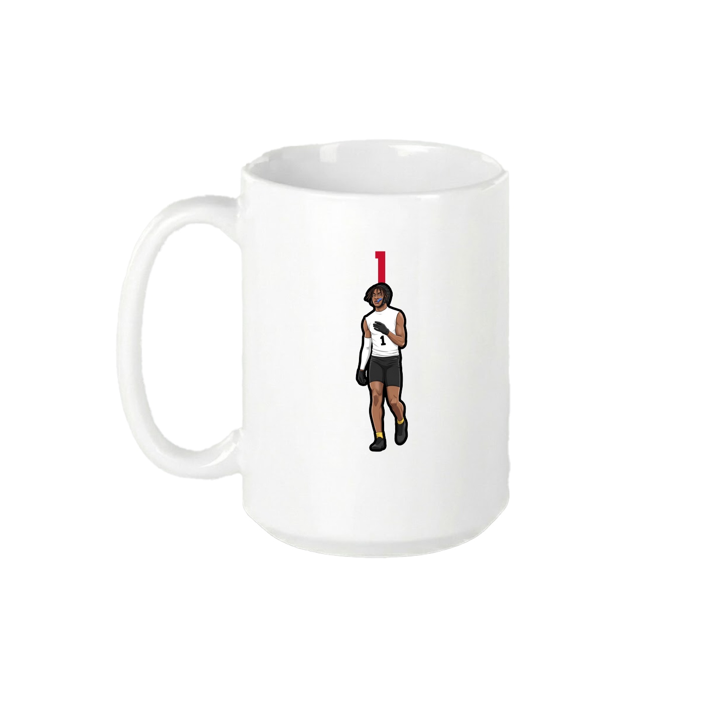 15oz Coffee Mug — Number Top in White