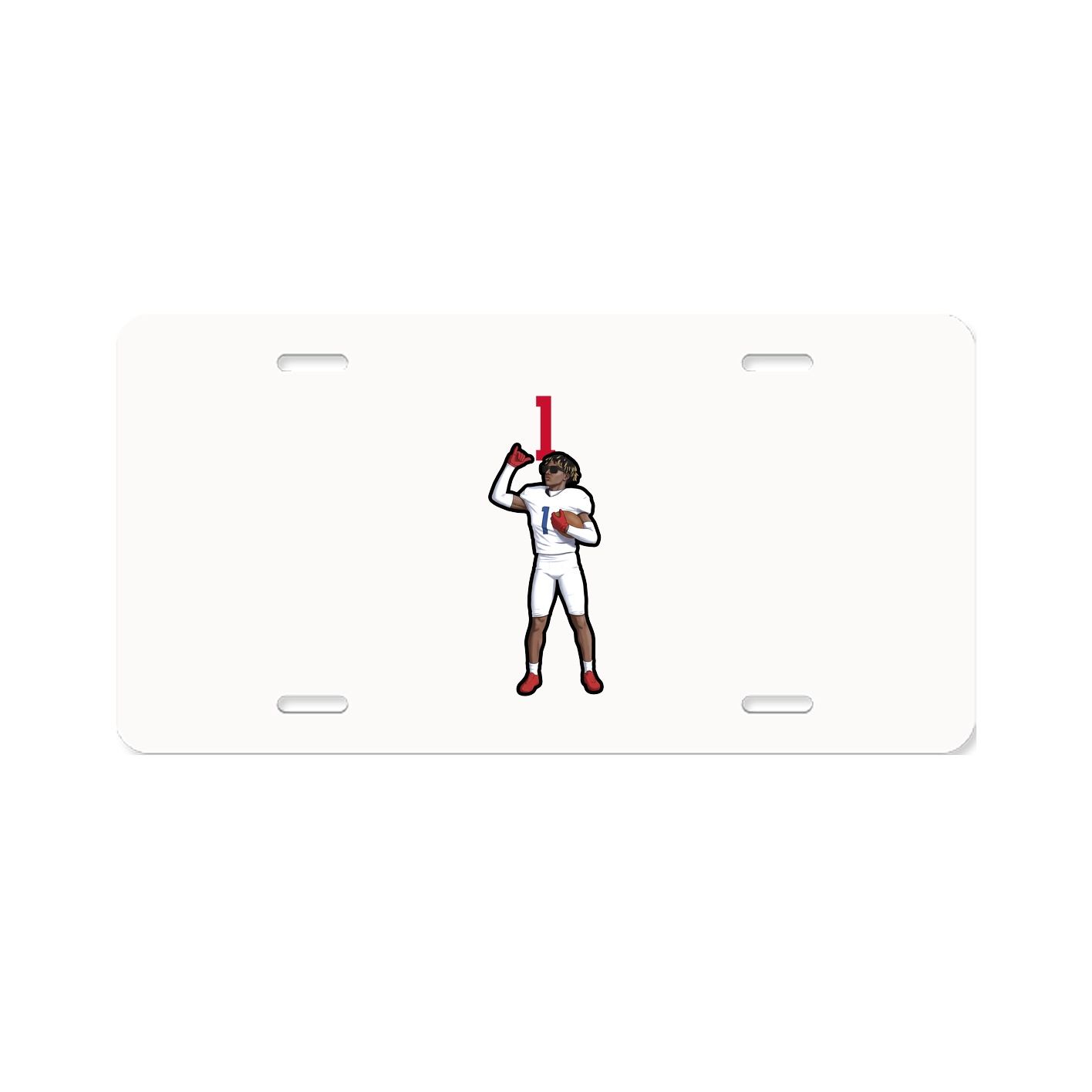 License Plate — Number Top in Classic