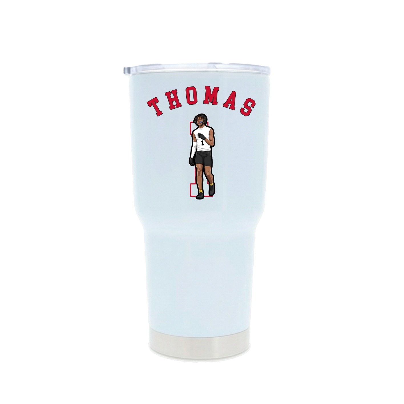 30oz Stainless Steel Tumbler — Shirsey Arch in White