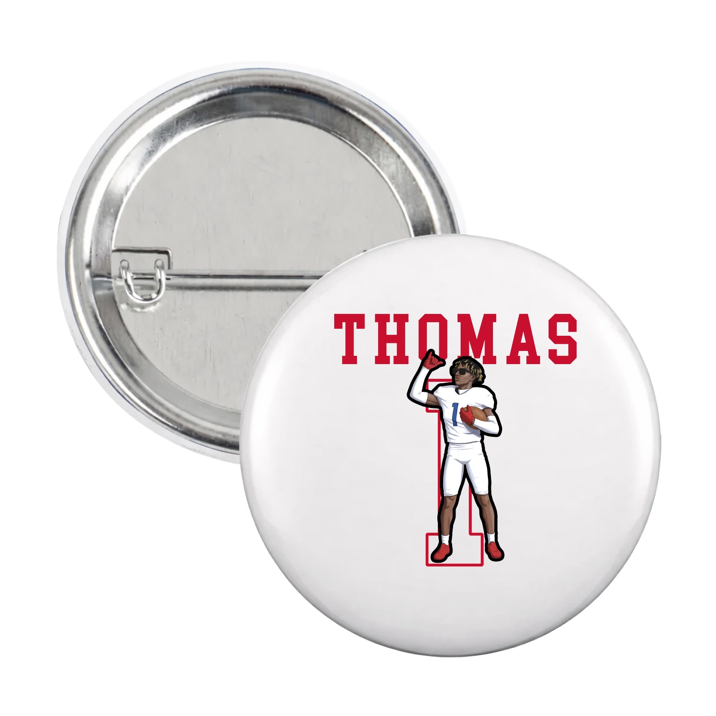 Game Day Button — Shirsey in White