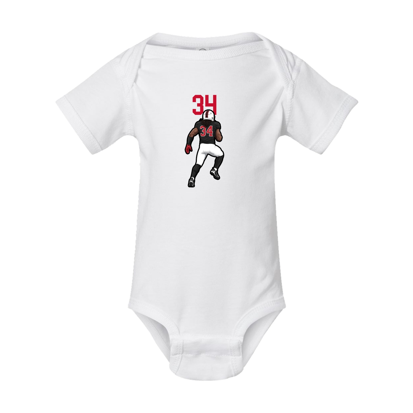 Baby Onesie — Number Top in White