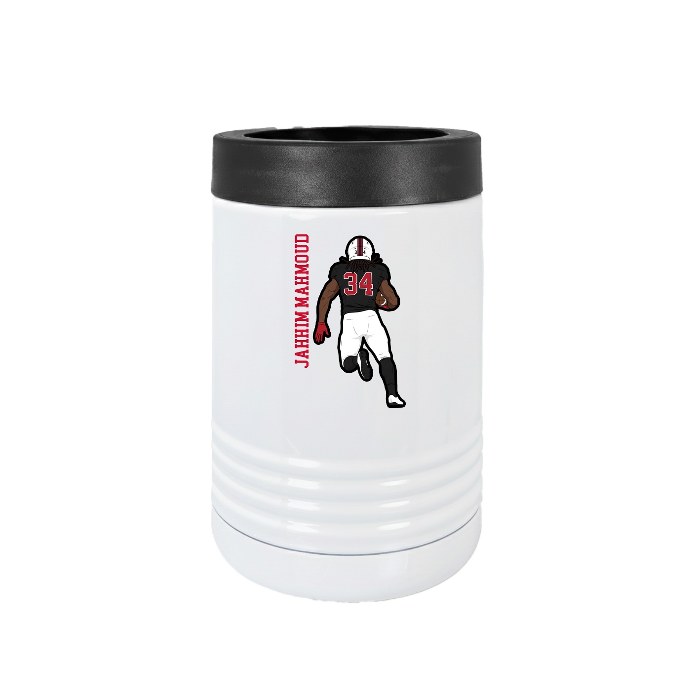 Beverage Holder — Name Vertical in White