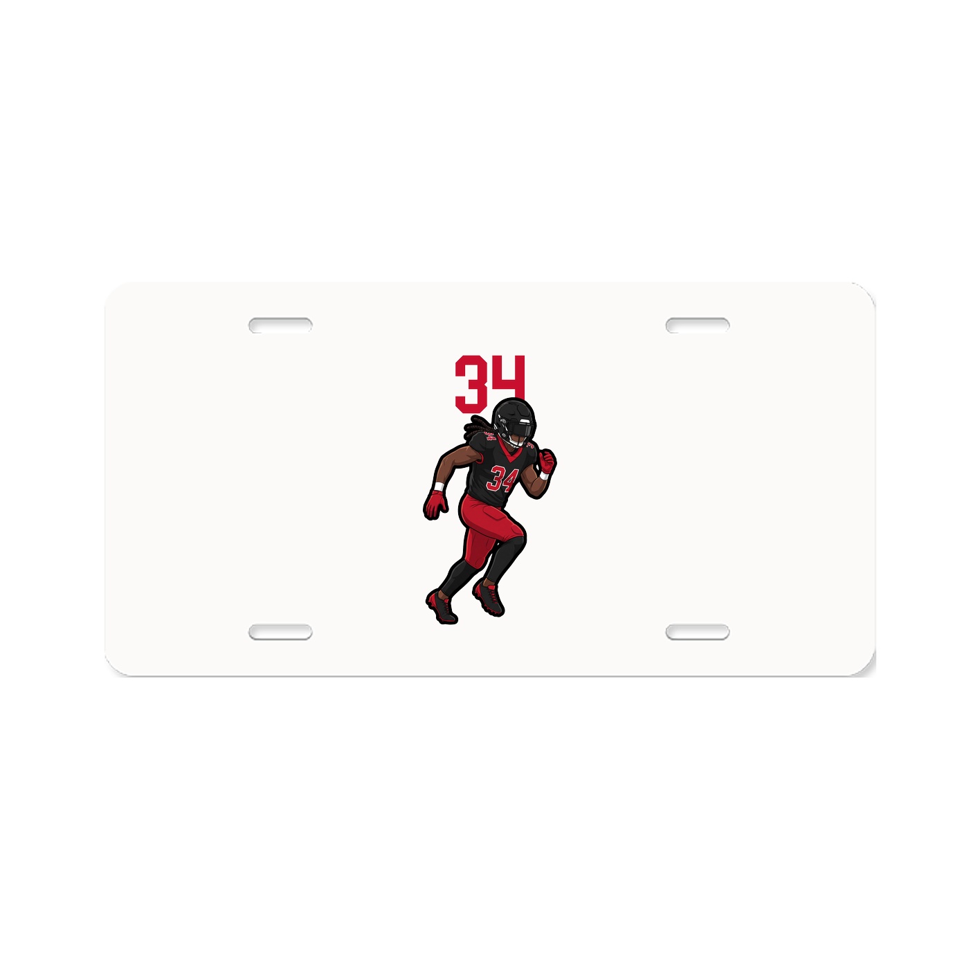 License Plate — Number Top in Classic