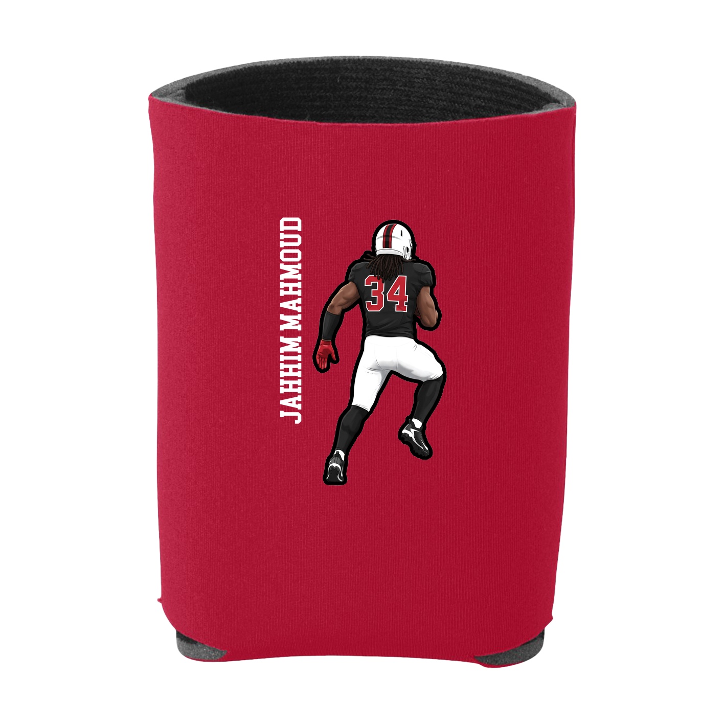 Can Holder — Name Vertical in Red