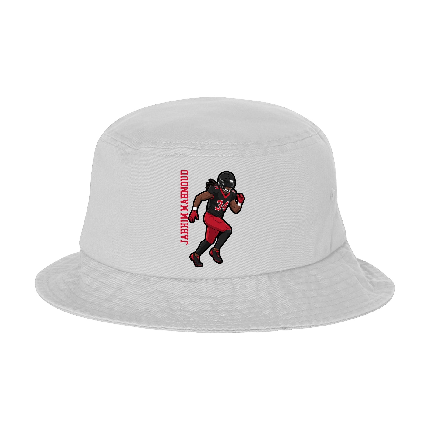 Bucket Cap — Name Vertical in White