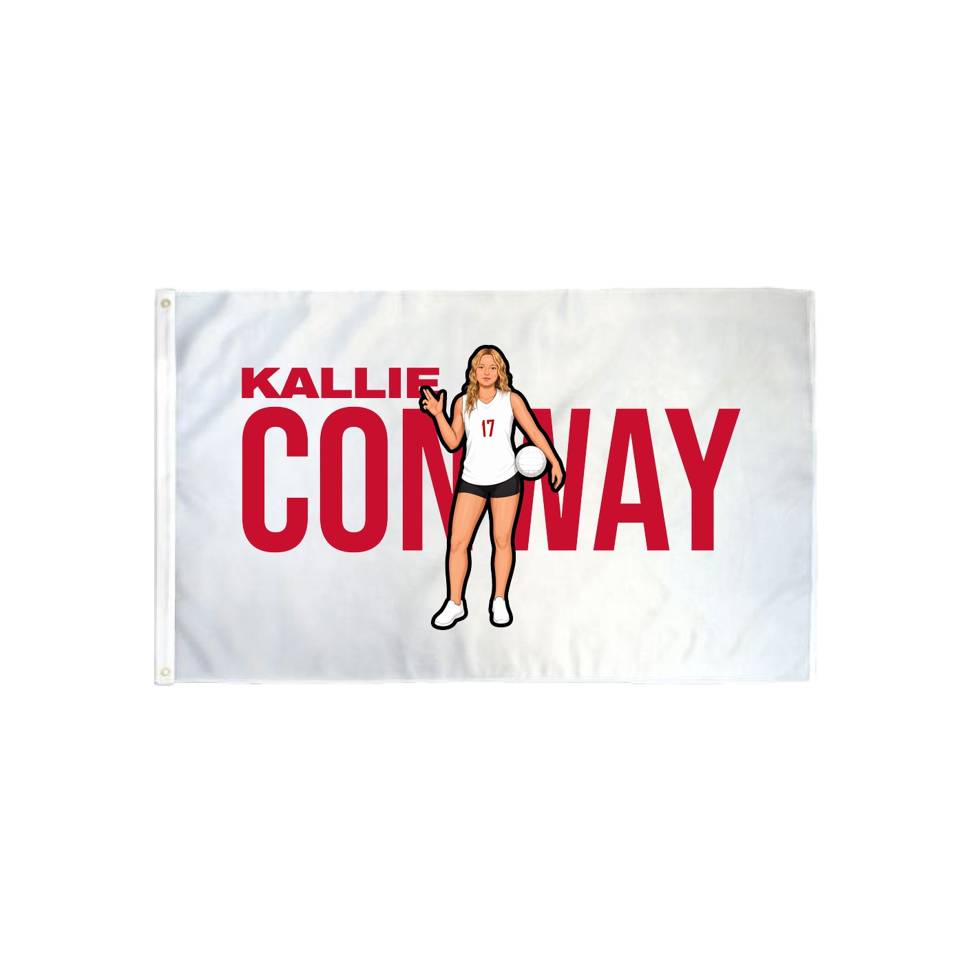 3x5 Flag — Player Name in Classic