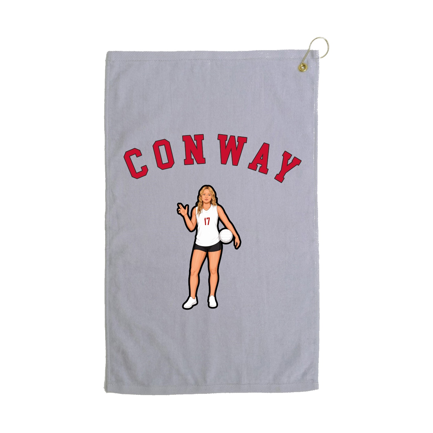 Golf Towel — Shirsey Arch in Grey