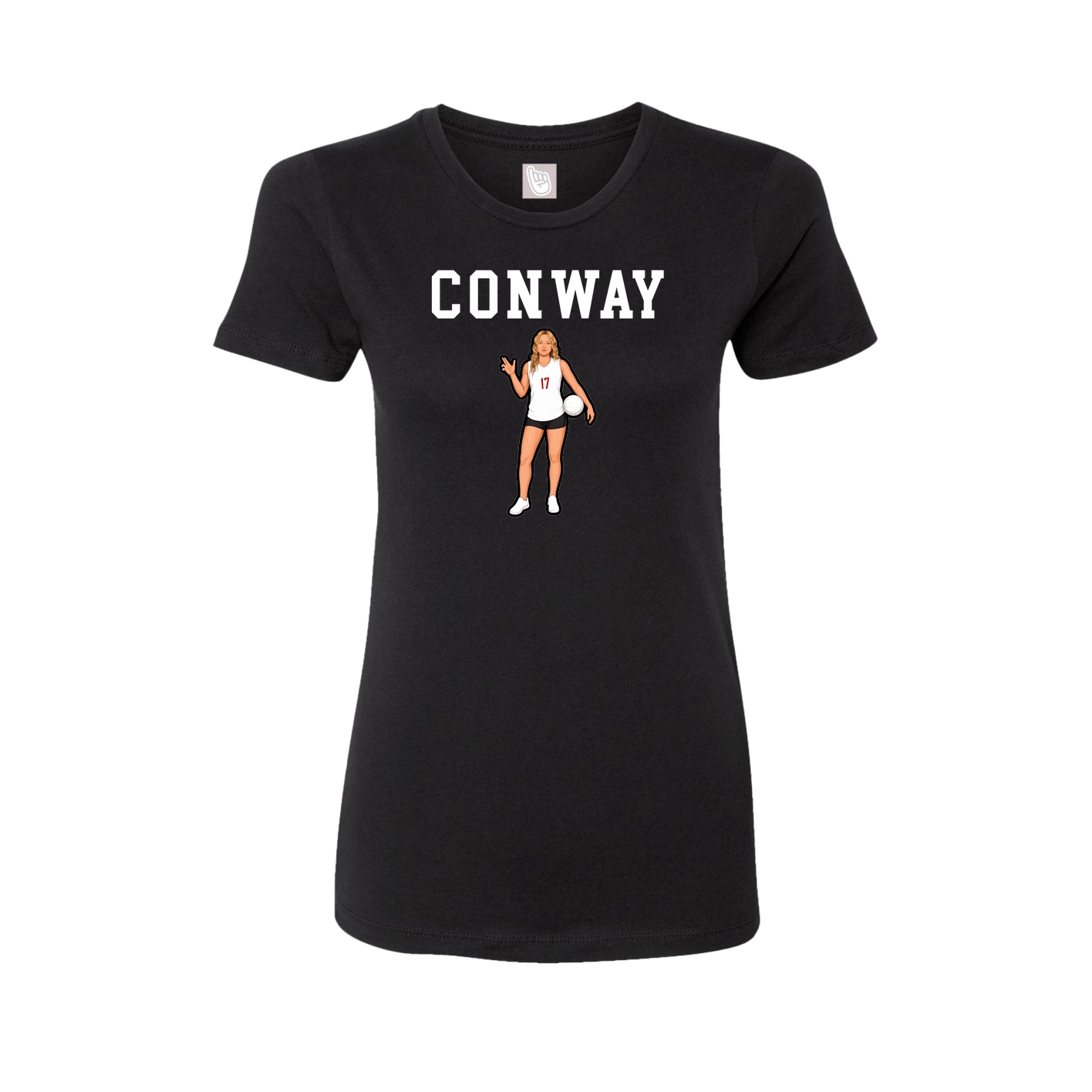 Fitted Women's Tee — Shirsey in Black