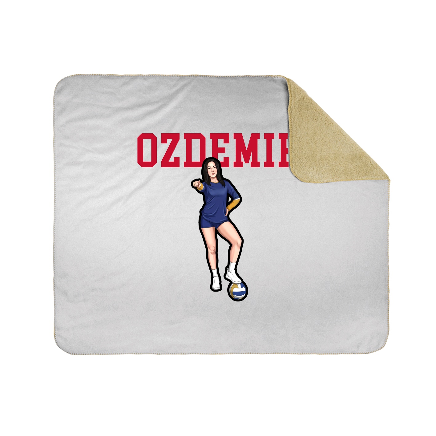 Throw Blanket — Shirsey in White
