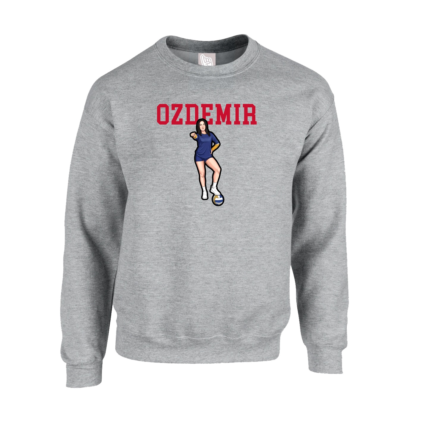 Fleece Crew — Shirsey in Grey