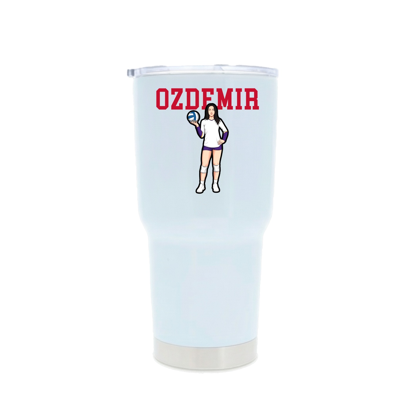 30oz Stainless Steel Tumbler — Shirsey in White