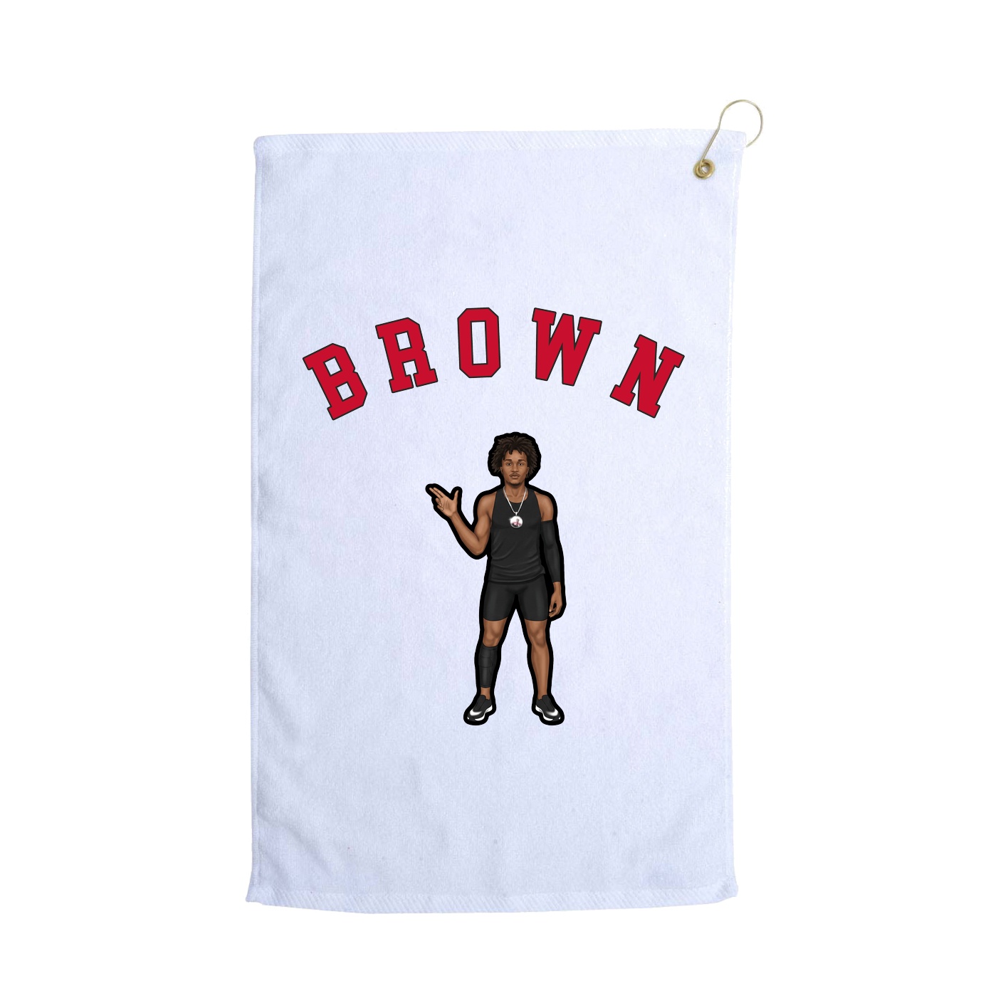 Golf Towel — Shirsey Arch in White
