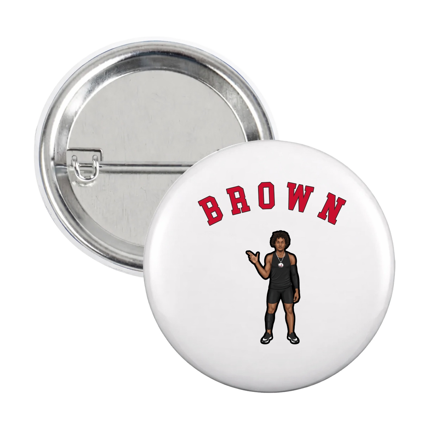 Game Day Button — Shirsey Arch in White