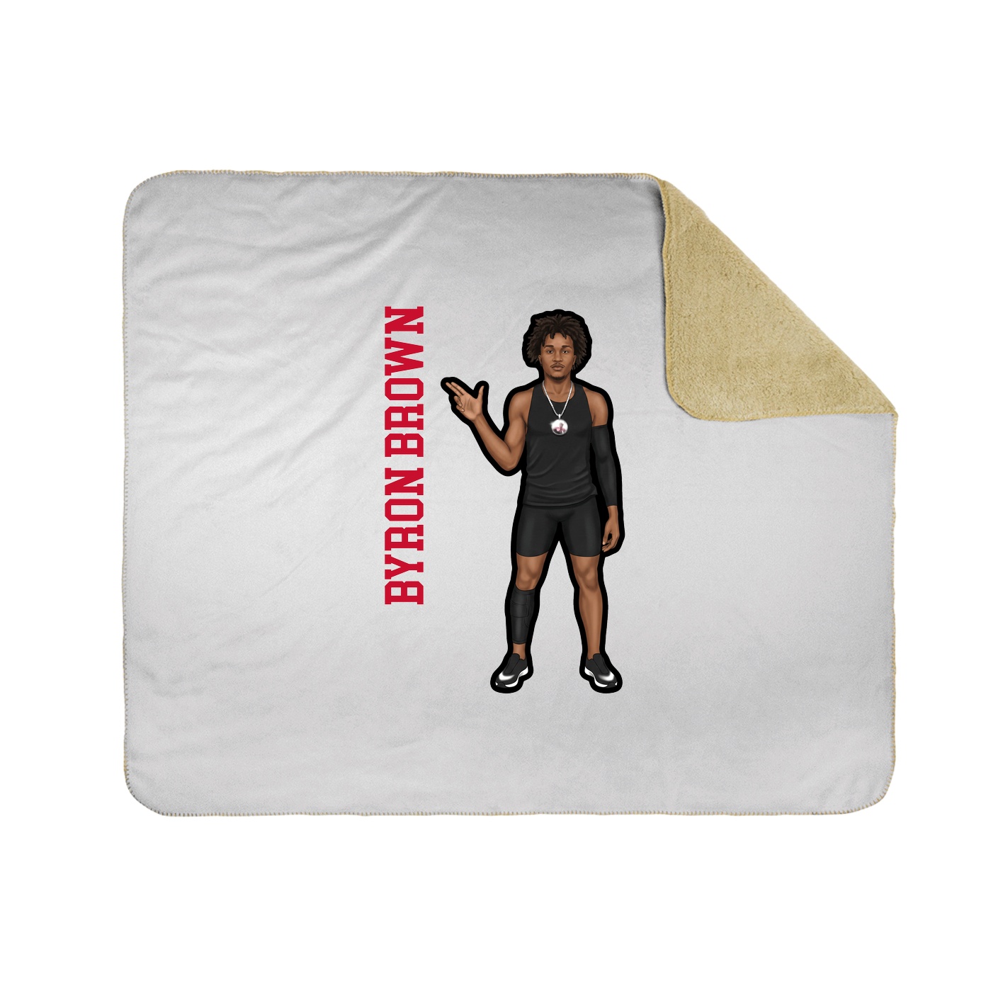 50x60 Sherpa Lined Throw Blanket