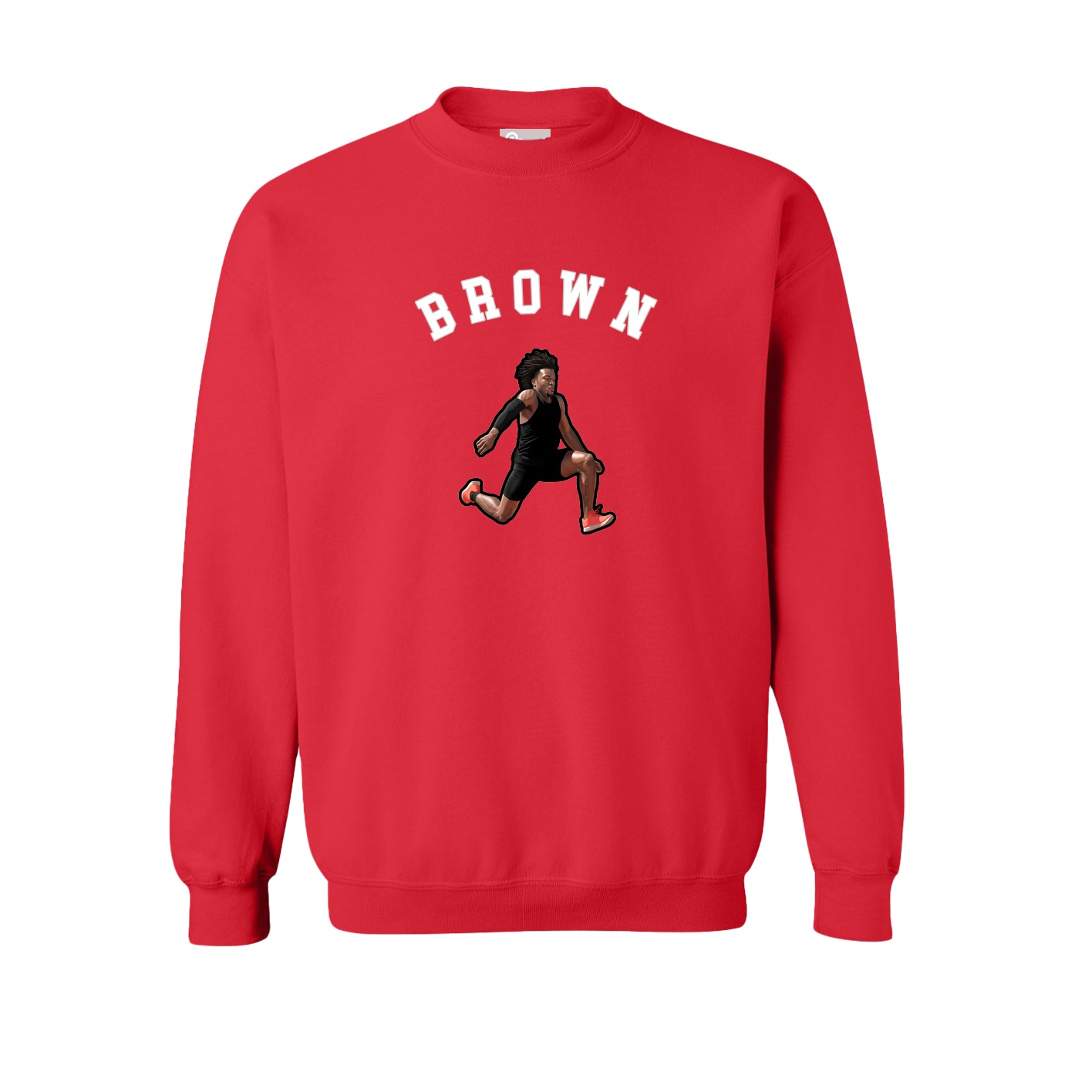 Fleece Crew — Shirsey Arch in Red