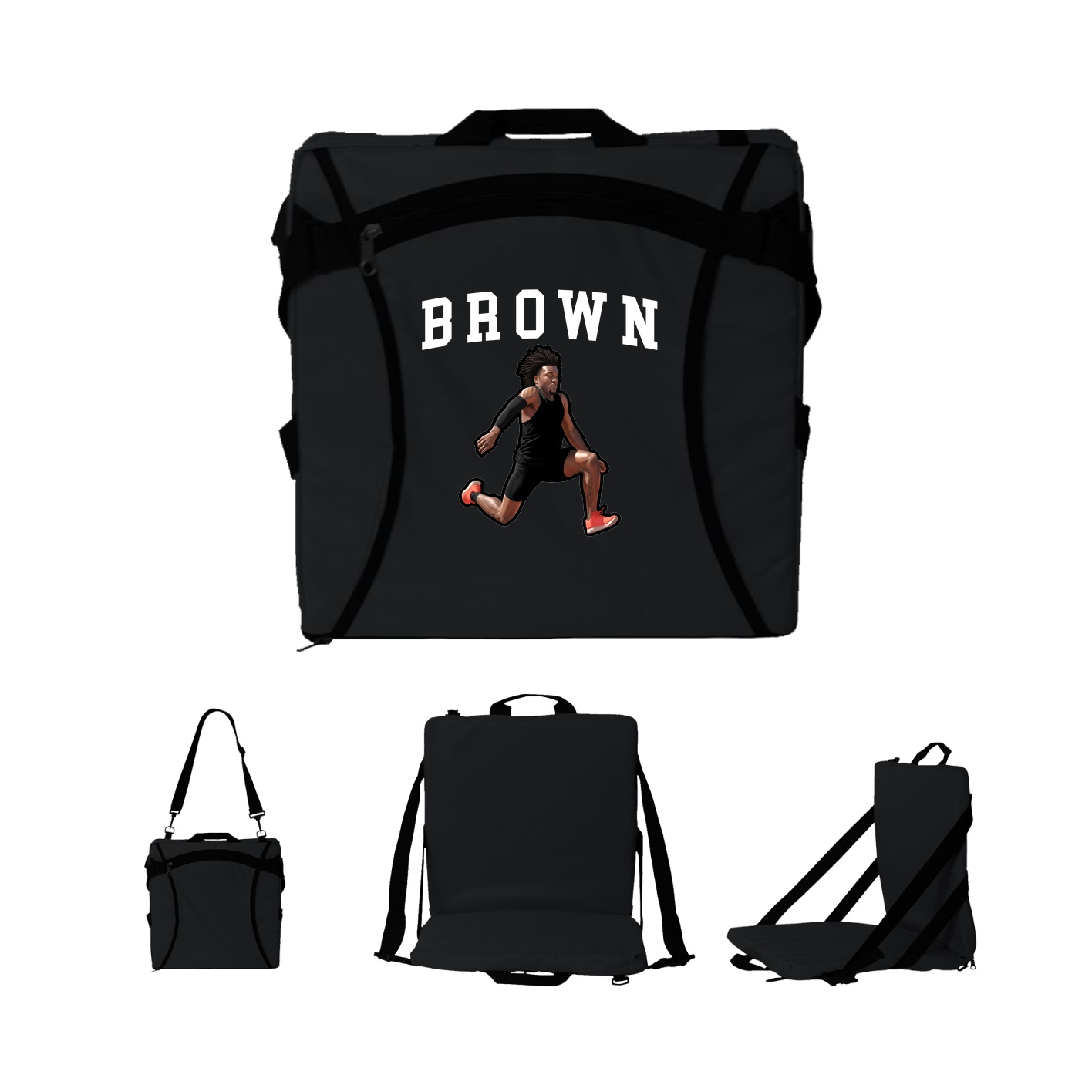Folding Stadium Seat — Shirsey in Black