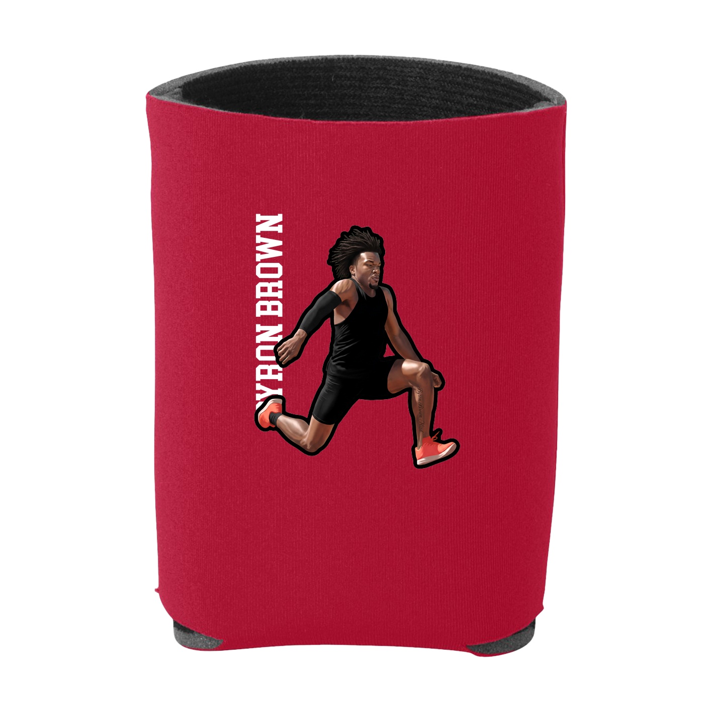 Can Holder — Name Vertical in Red