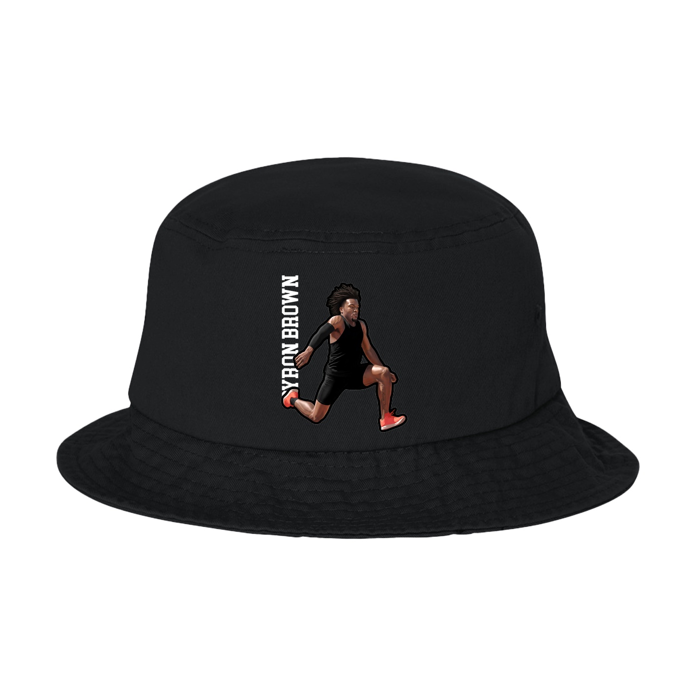 Bucket Cap — Name Vertical in Black