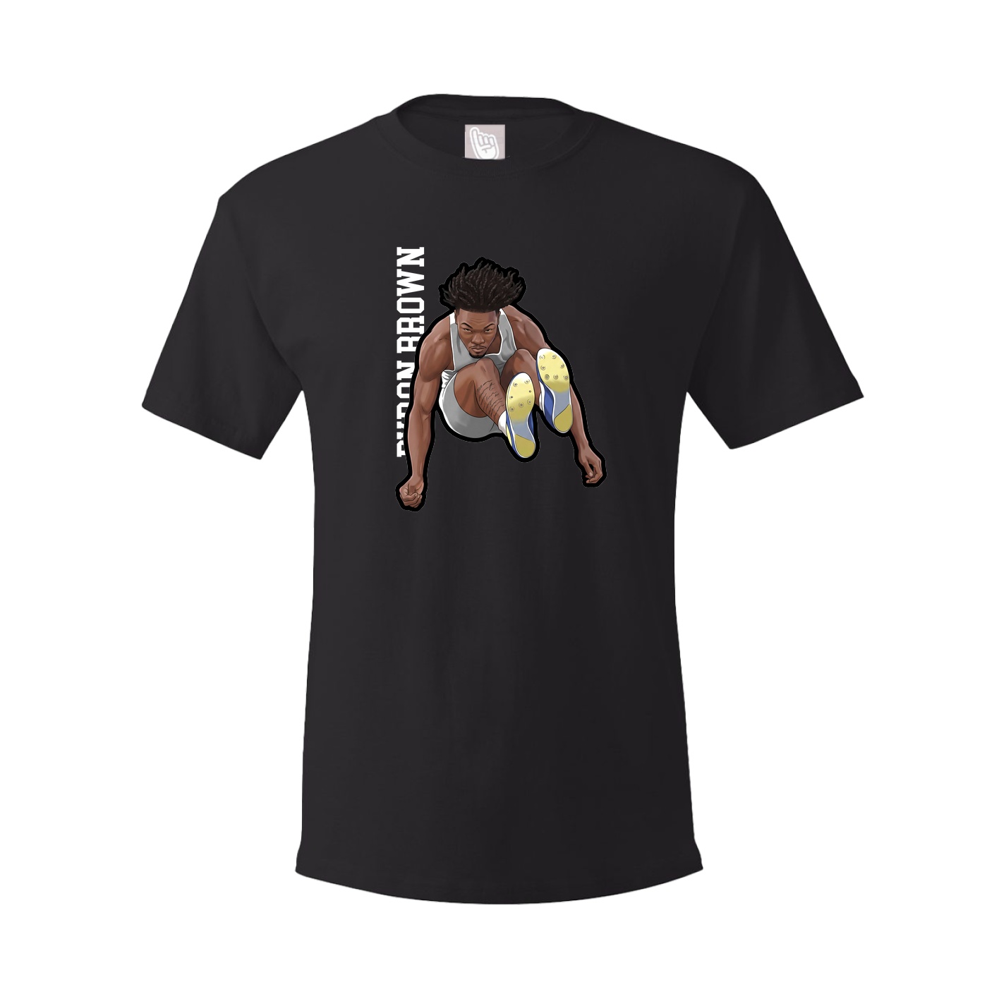 Tee — Name Vertical in Black