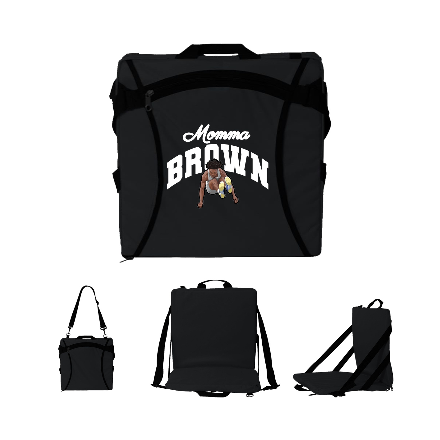 Folding Stadium Seat — Mothers Day Arch in Black