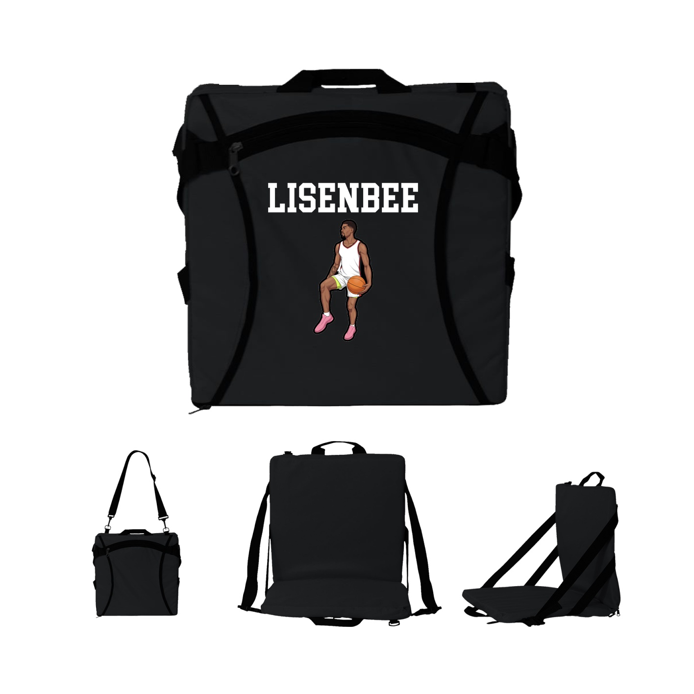 Folding Stadium Seat — Shirsey in Black