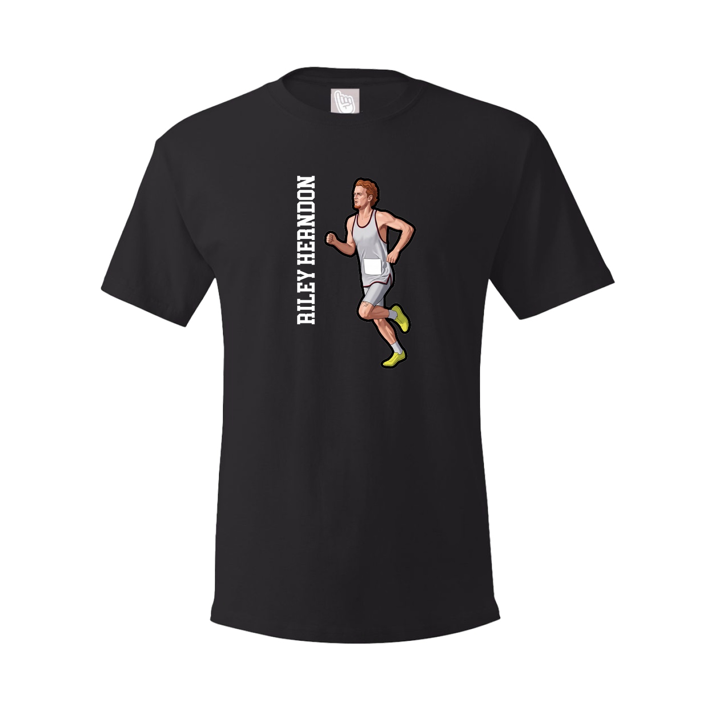 Tee — Name Vertical in Black