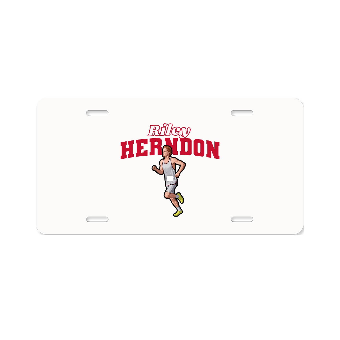 License Plate — Name Arch in Classic