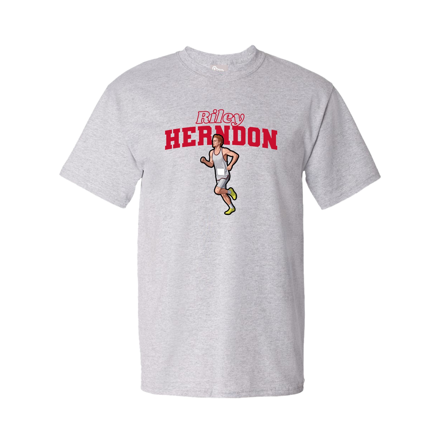 Youth Tee — Name Arch in Grey