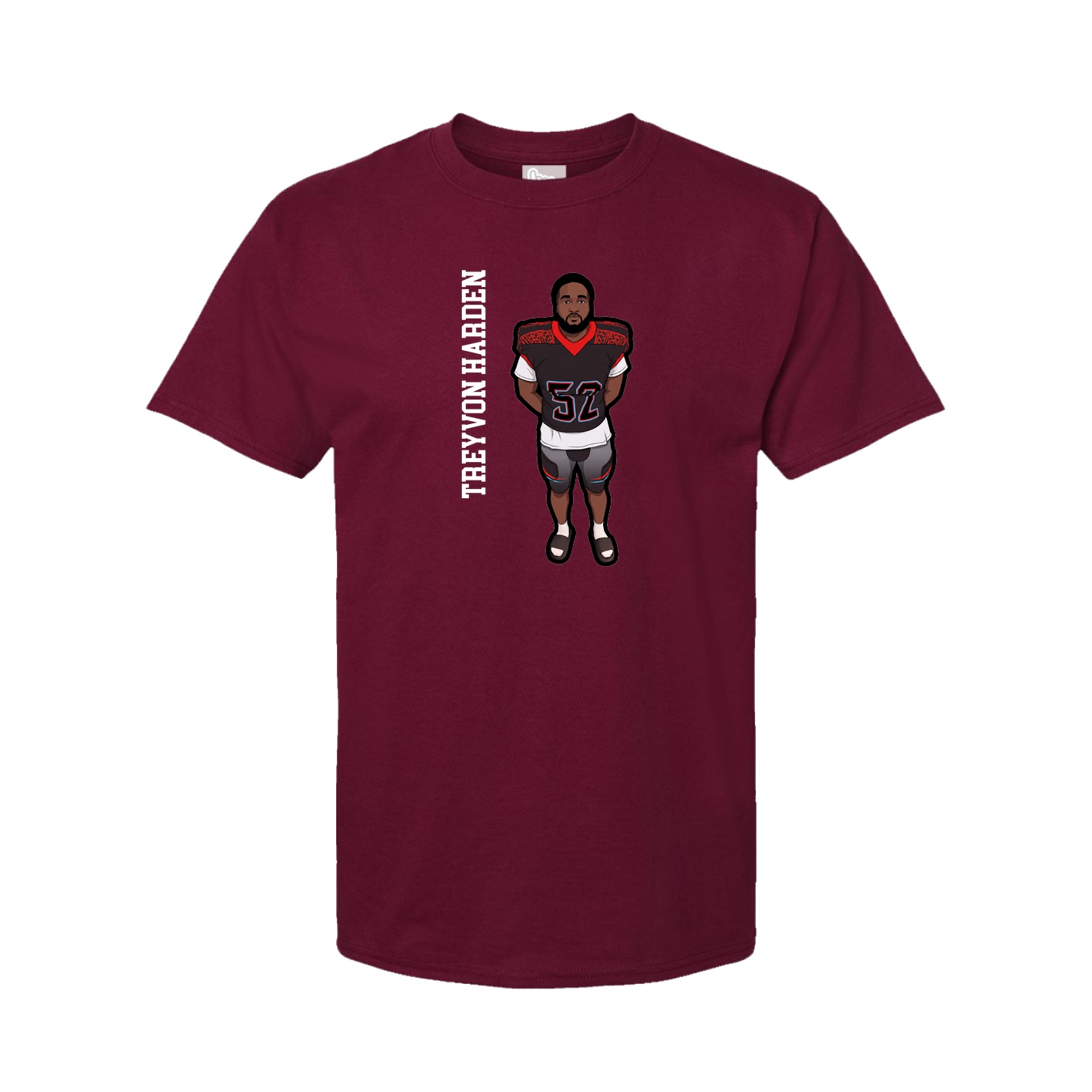 Tee — Name Vertical in Cardinal