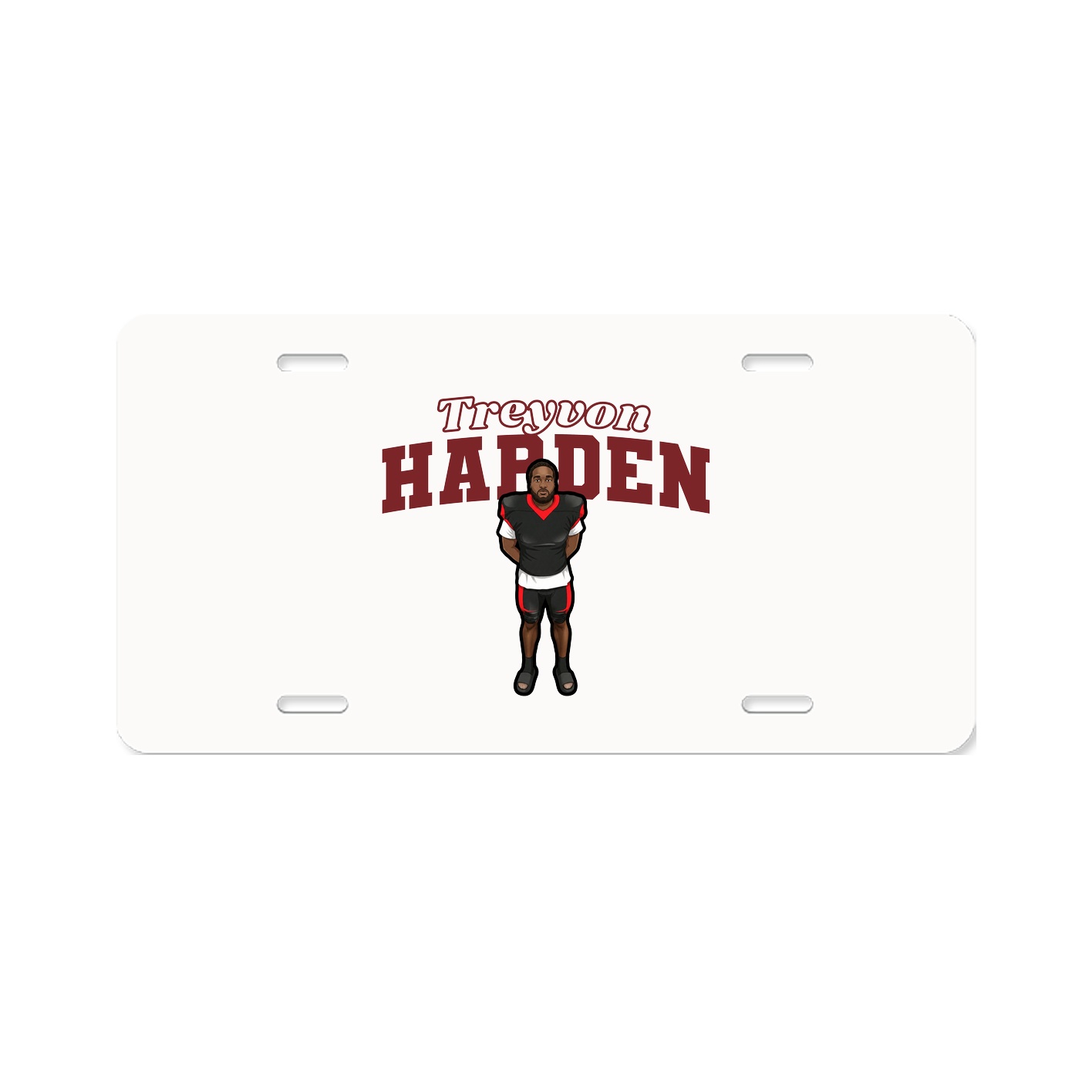 License Plate — Name Arch in Classic