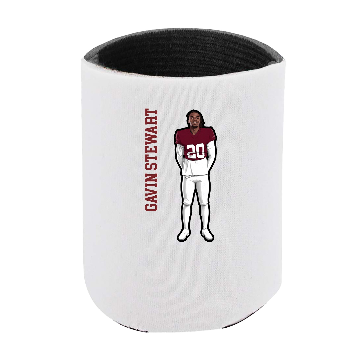Can Holder — Name Vertical in White