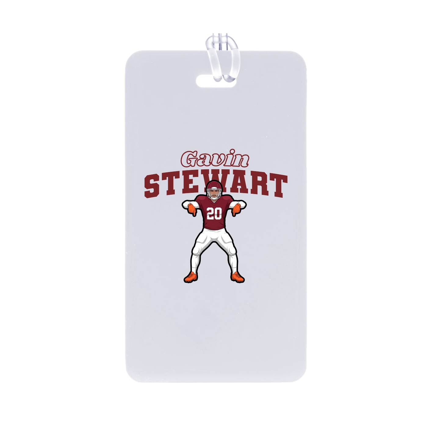 Bag Tag — Name Arch in Classic