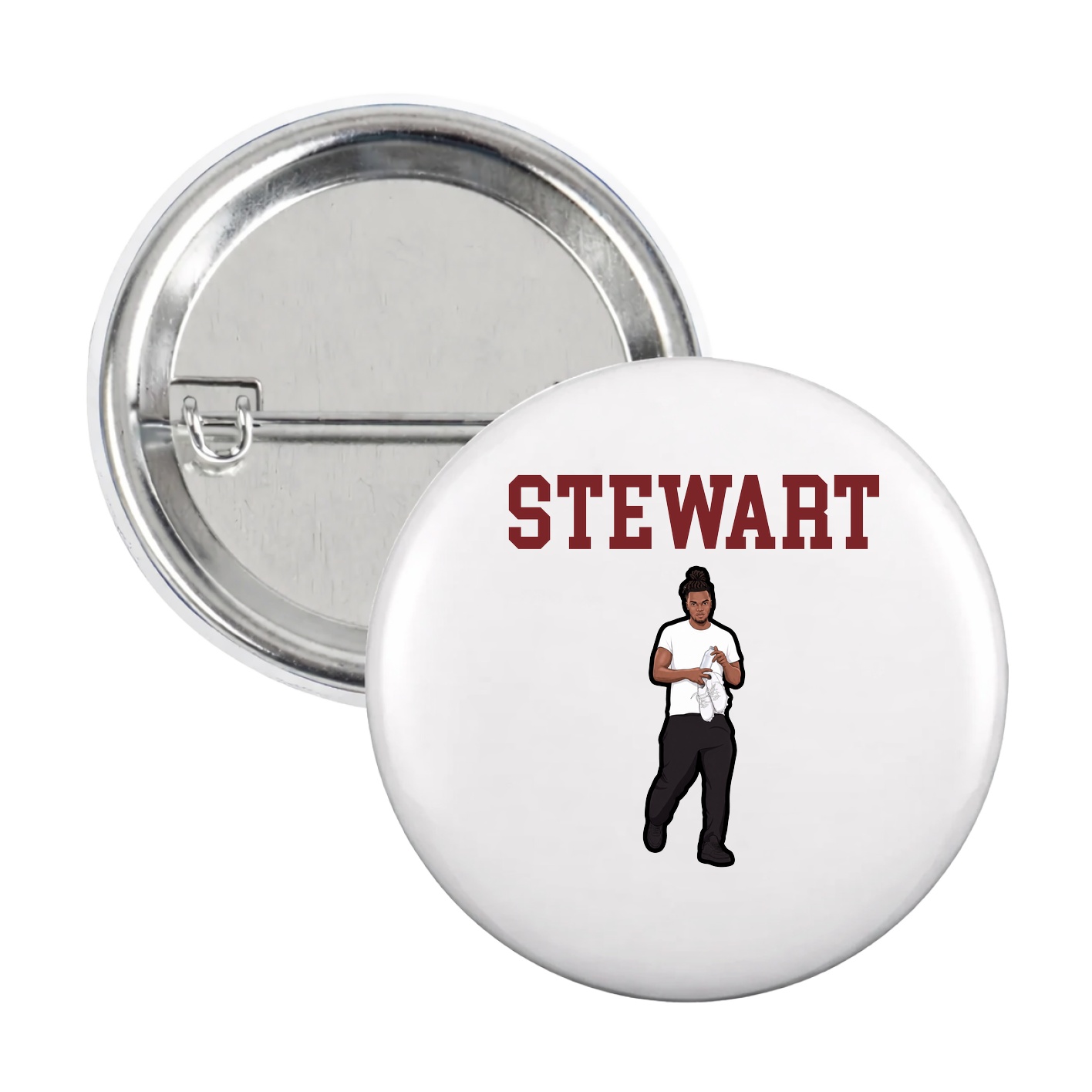 Game Day Button — Shirsey in White