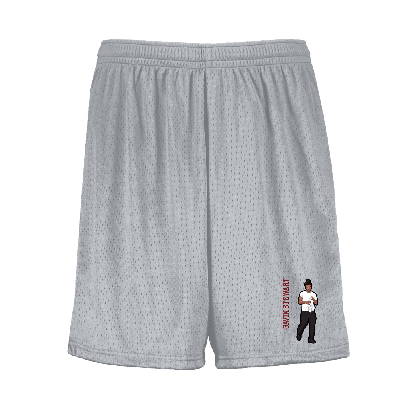 Shorts — Name Vertical in Silver