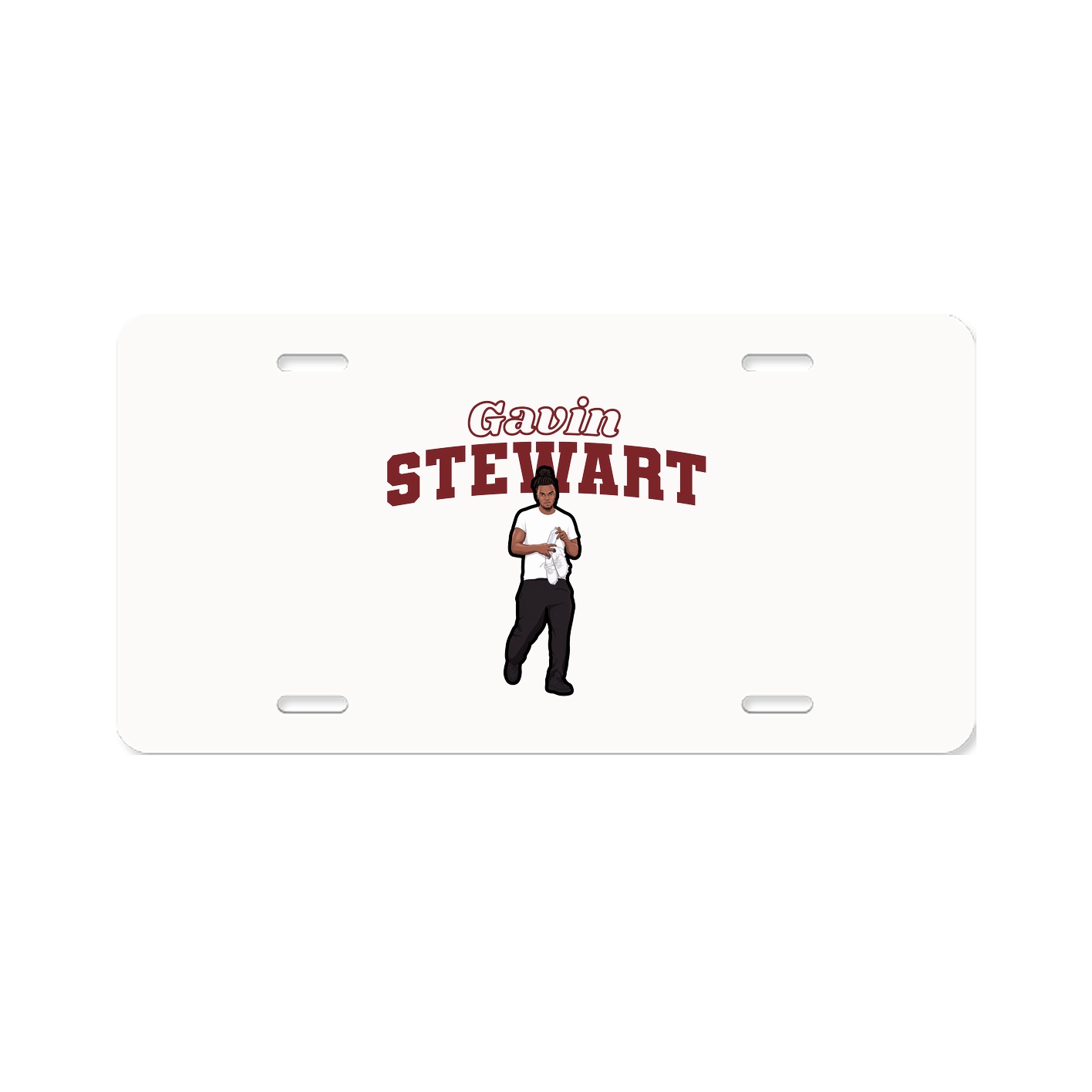 License Plate — Name Arch in Classic