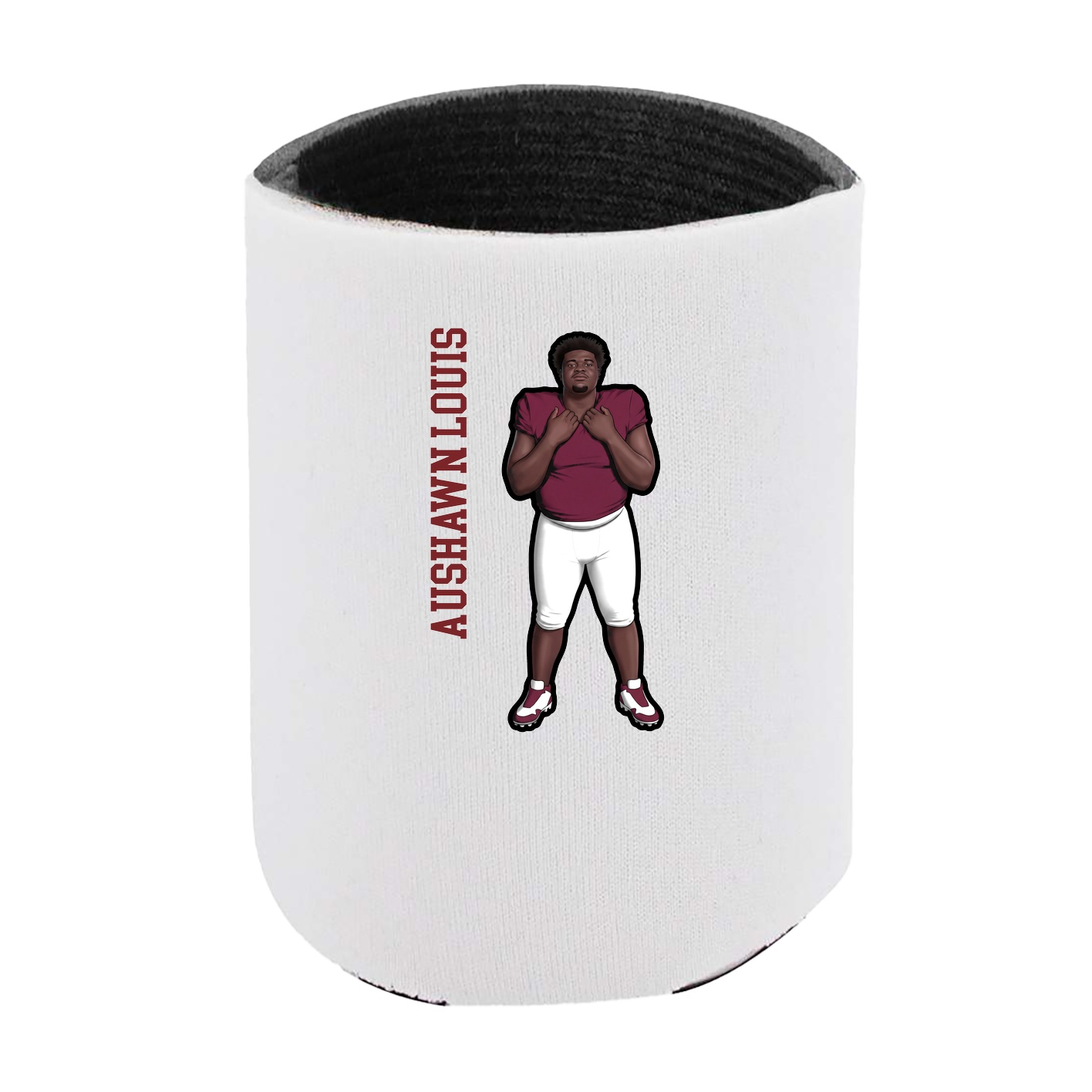 Can Holder — Name Vertical in White