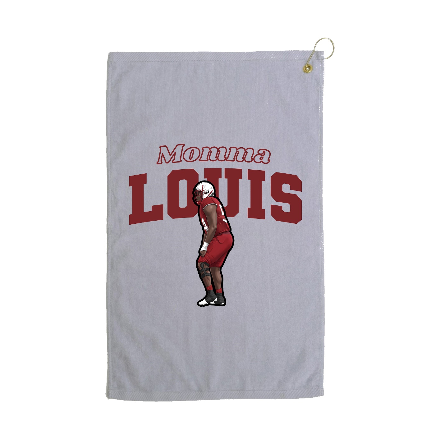 Golf Towel — Mothers Day Block in Grey