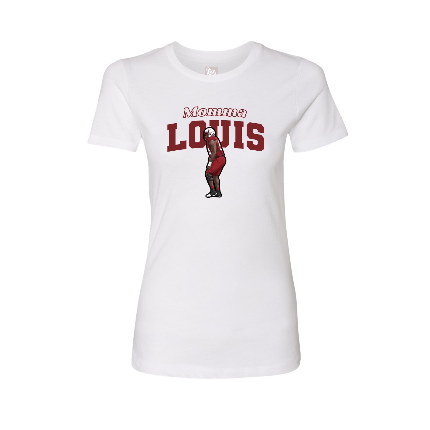 Womens Tee — Mothers Day Block in White