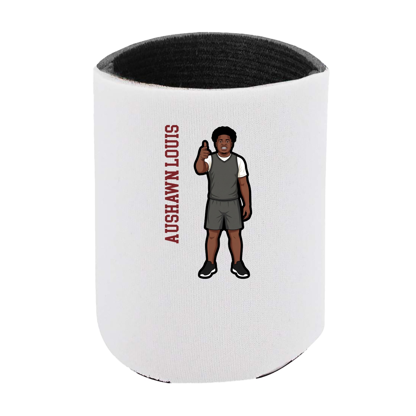 Can Holder — Name Vertical in White