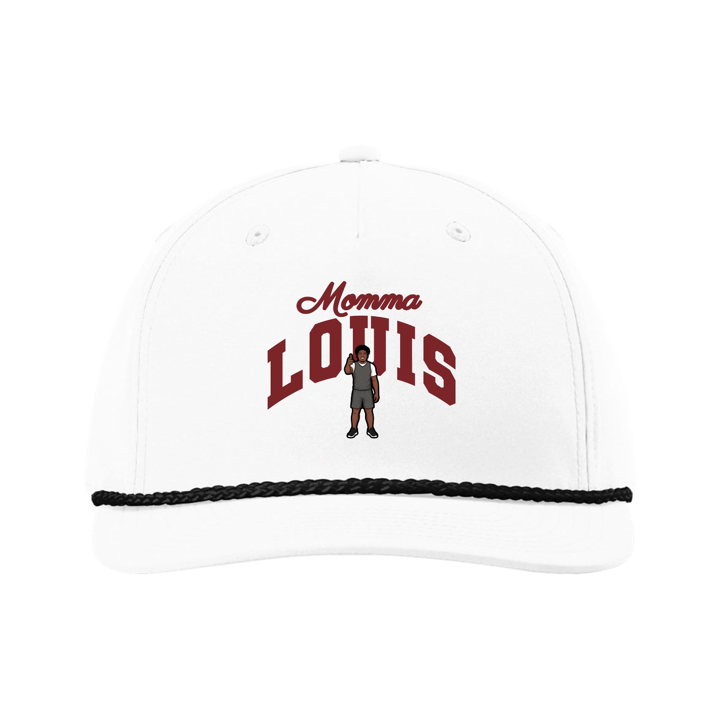 Five-Panel Classic Rope Cap — Mothers Day Arch in White