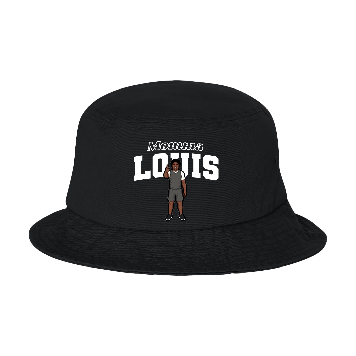 Bucket Cap — Mothers Day Block in Black