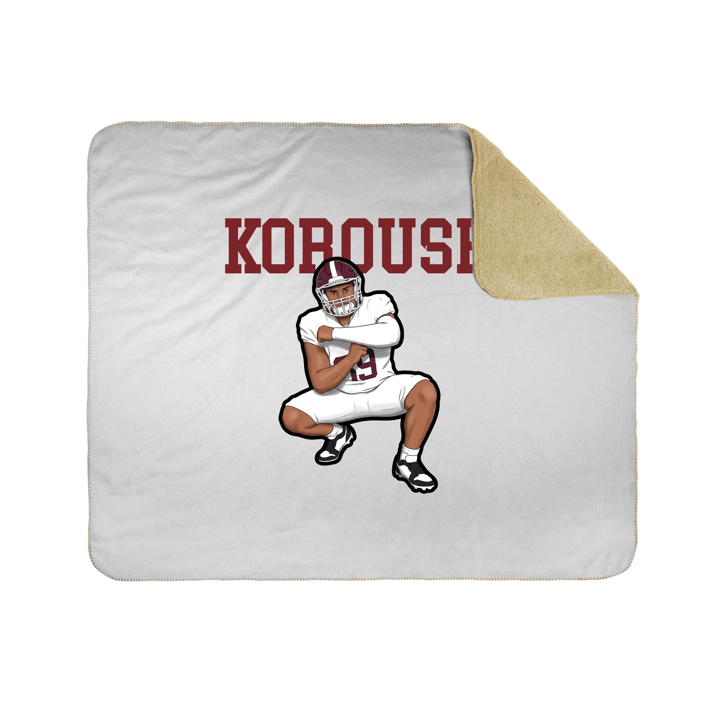 Throw Blanket — Shirsey in White