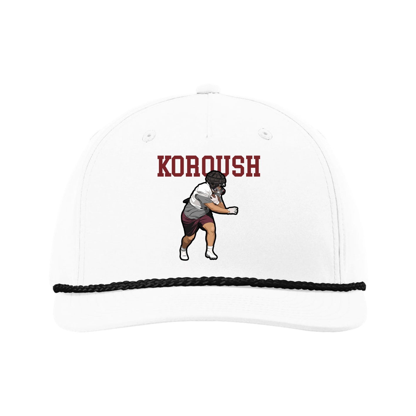 Five-Panel Classic Rope Cap — Shirsey in White