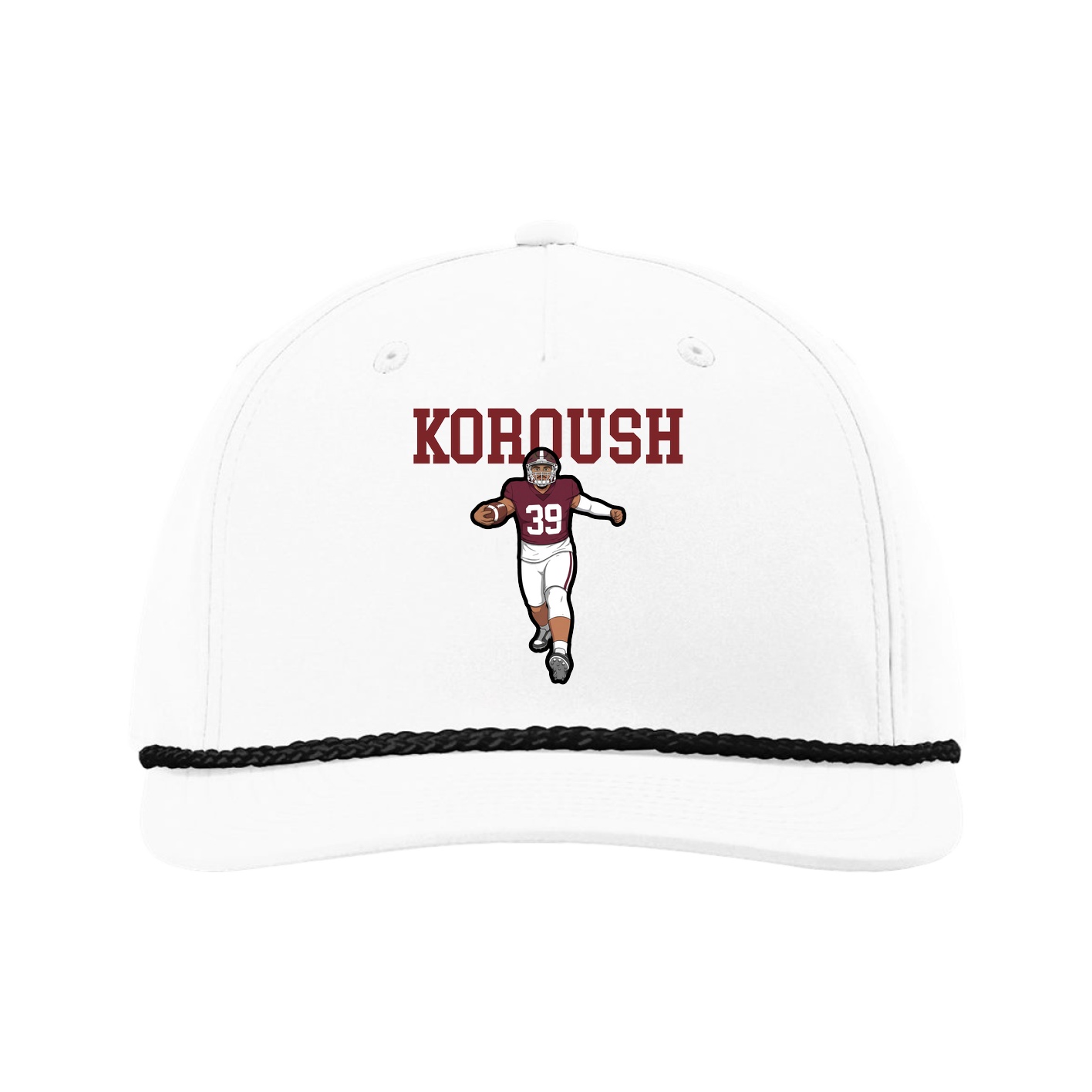 Five-Panel Classic Rope Cap — Shirsey in White