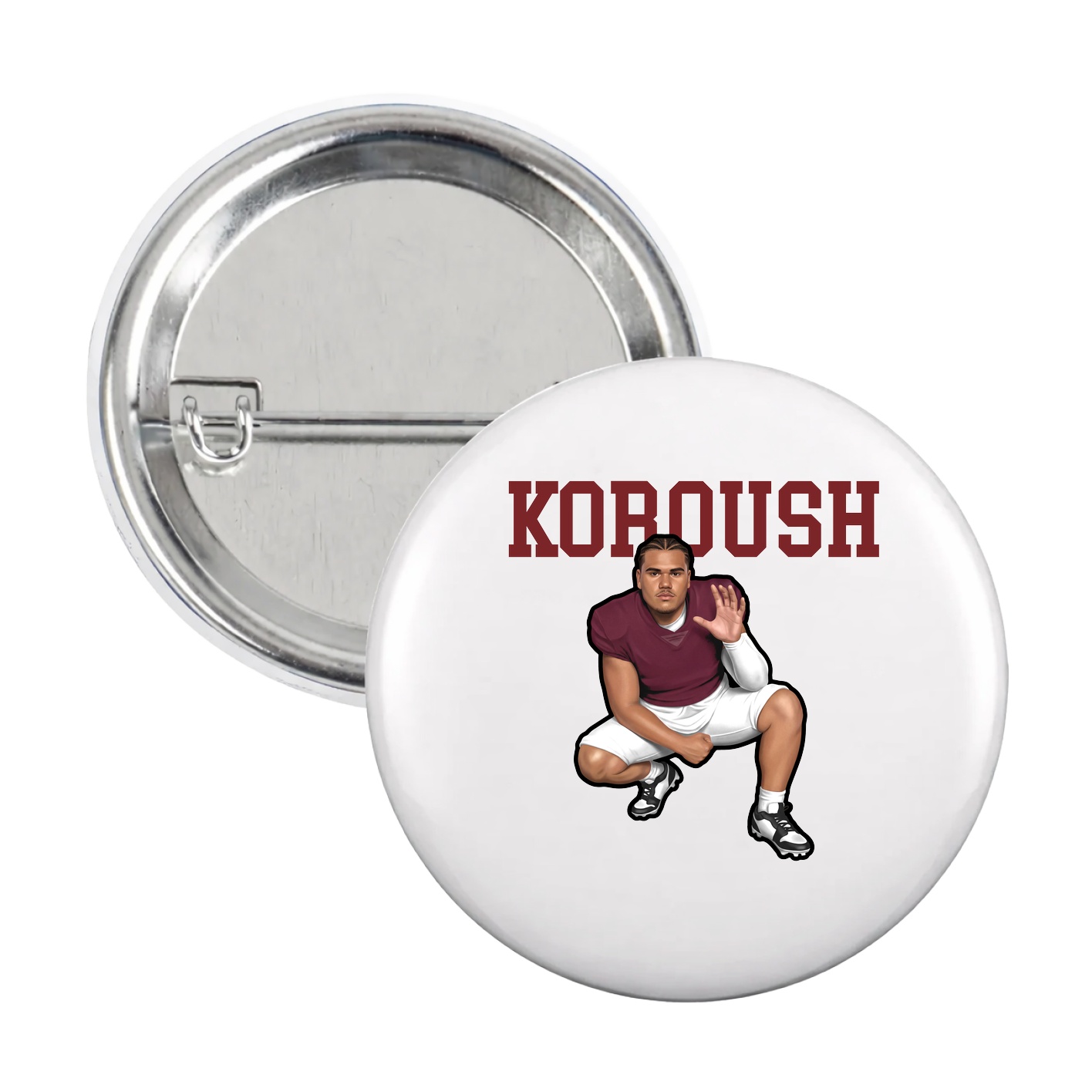 Game Day Button — Shirsey in White