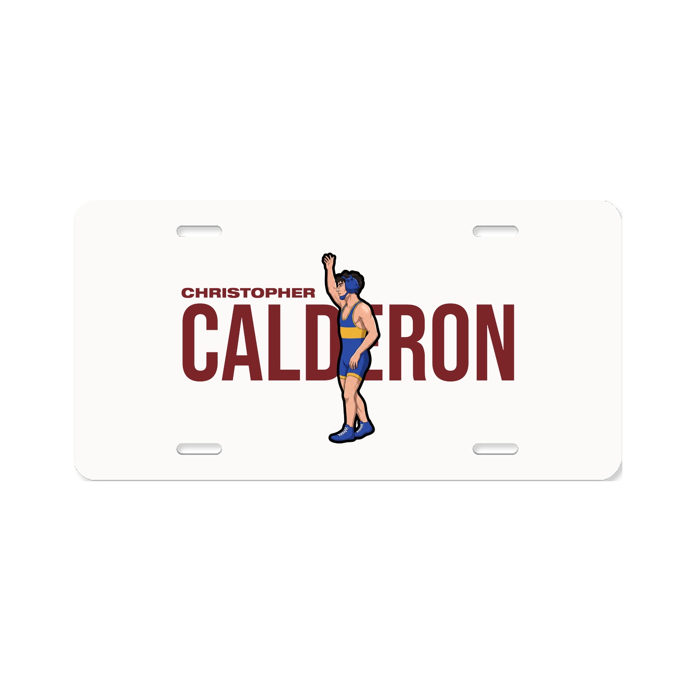 License Plate — Player Name in Classic