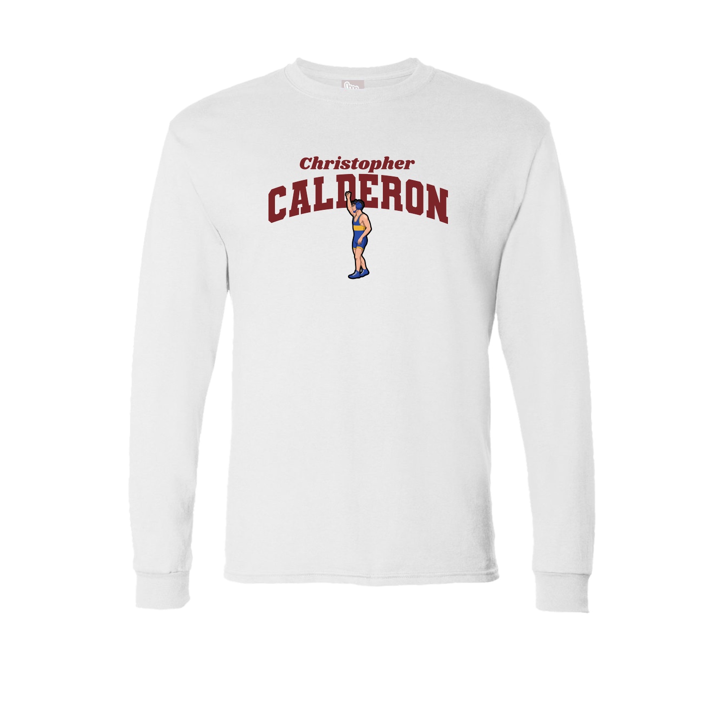 Long Sleeve Tee — Signature Arch in White