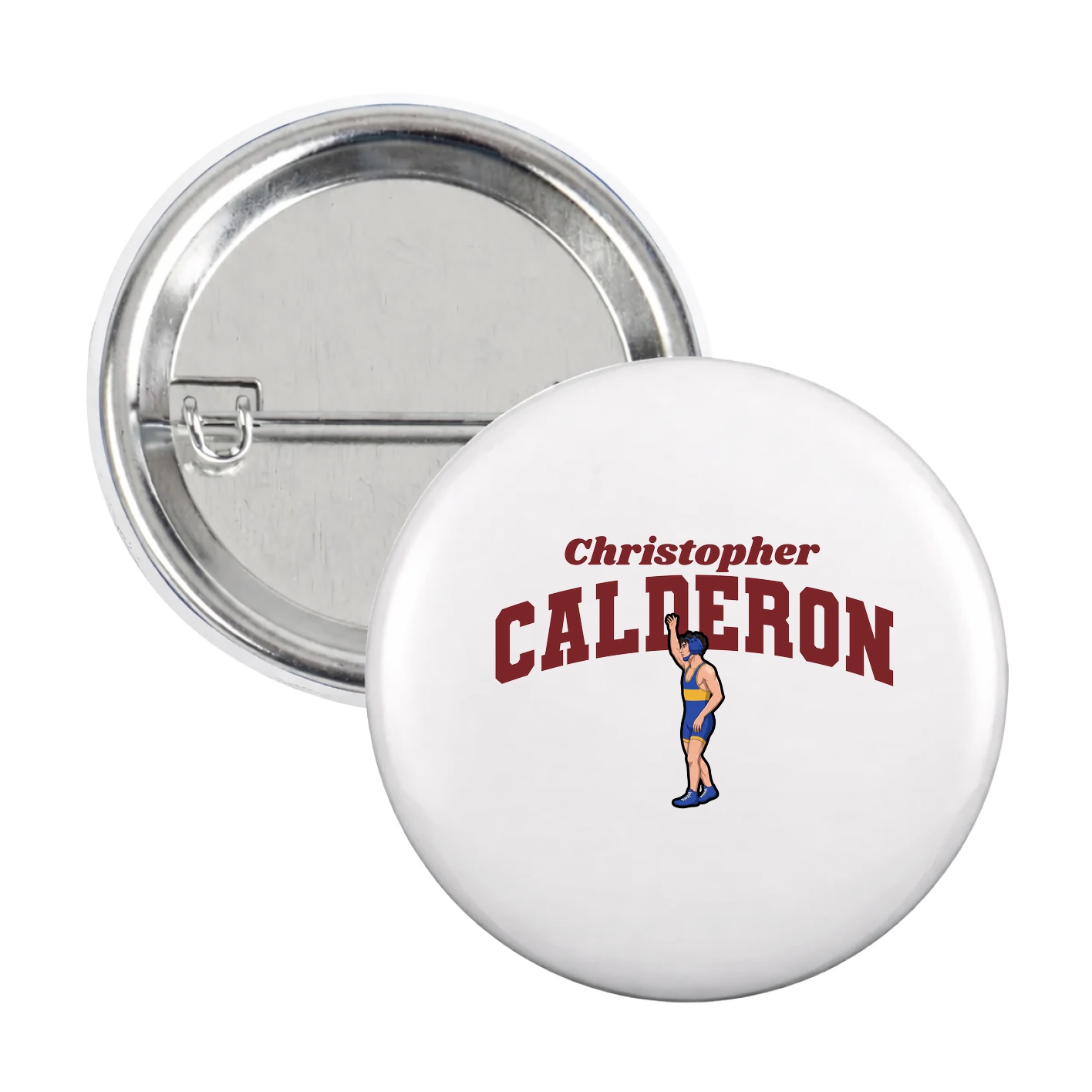 Game Day Button — Signature Arch in White