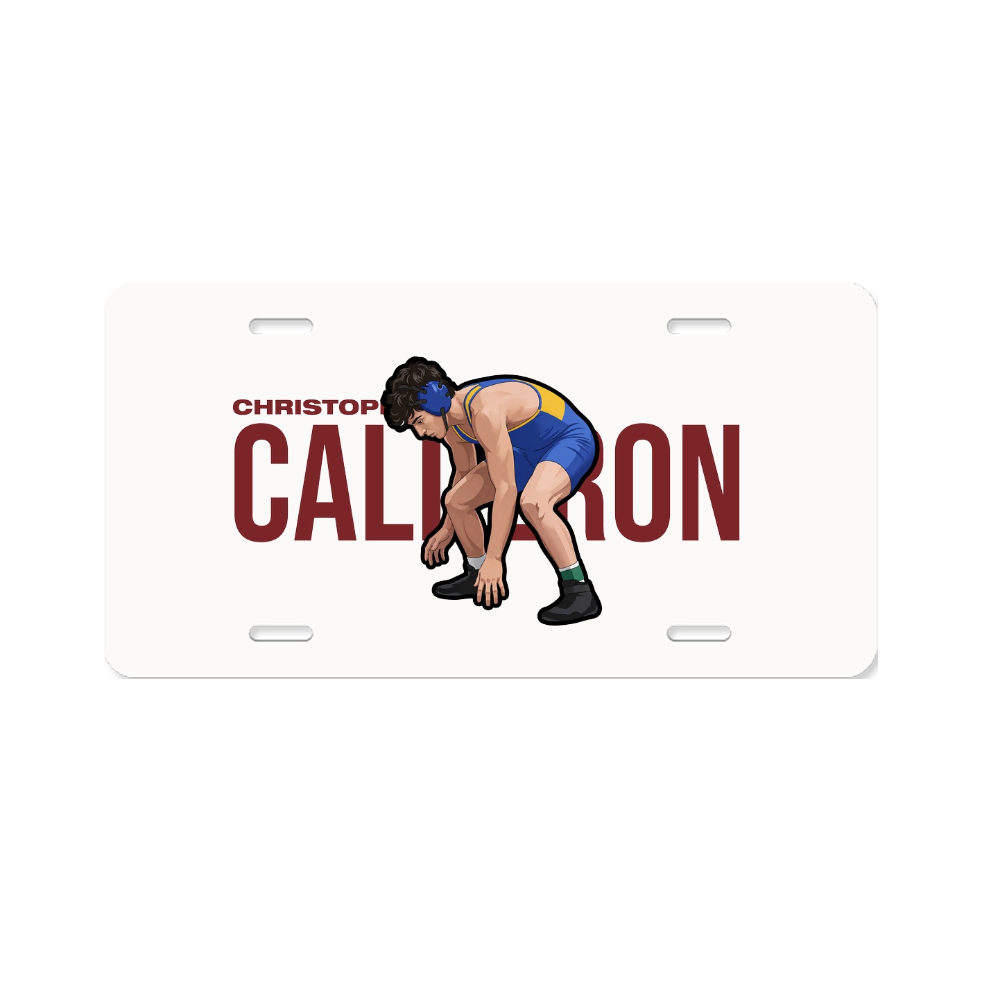 License Plate — Player Name in Classic